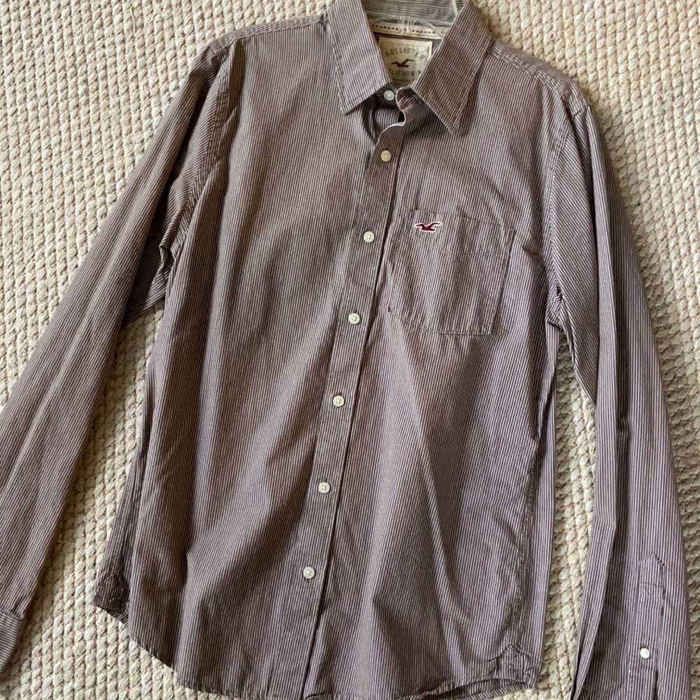Men’s Hollister Button Down Casual Shirt Large